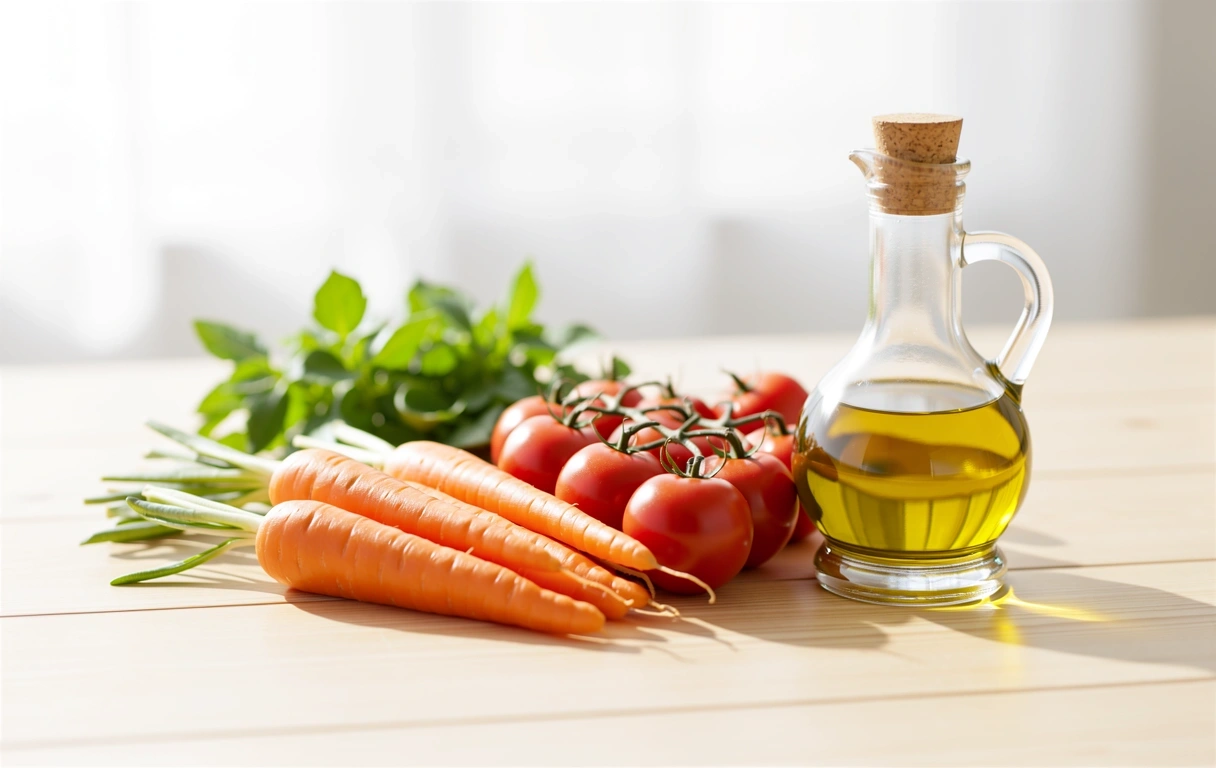 Frische Zutaten für gesunde Ernährung